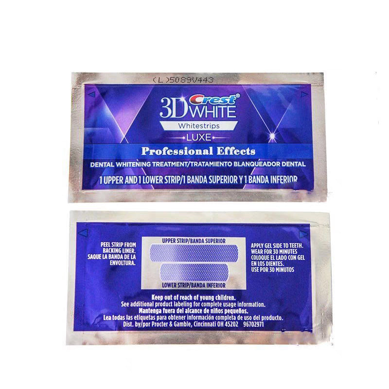 3D Teeth Whitening Strips Set - 20 Pairs Per Box, Tooth Whitening Stickers for Removing Yellow and Stains, Gift Box Packaging