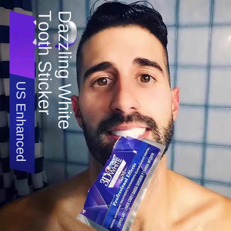 3D Teeth Whitening Strips Set - 20 Pairs Per Box, Tooth Whitening Stickers for Removing Yellow and Stains, Gift Box Packaging