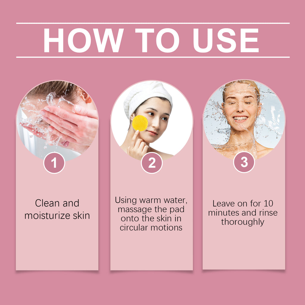 Eelhope Kojic Acid Turmeric Cleansing Pad Gently Cleanses Facial Skin Pores Refreshing Cleansing Skincare