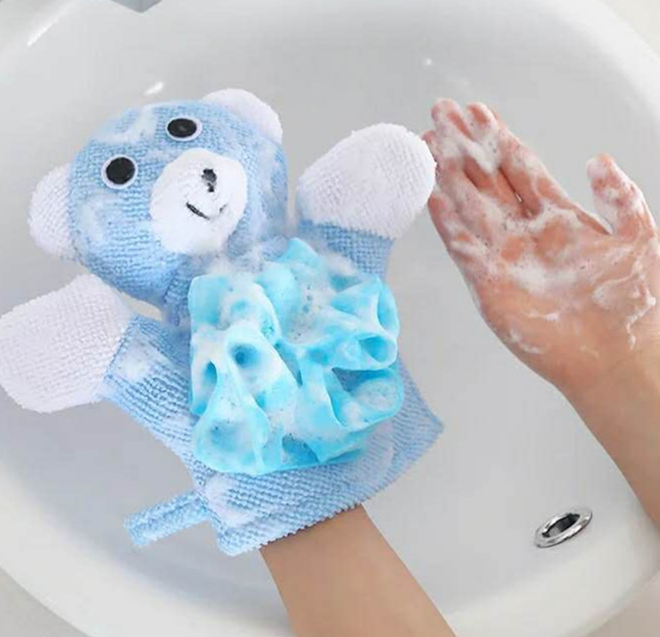 2 Pcs Cute Children Baby Shower Bathing Bath Towel 5 Colors Animals Style Shower Wash Cloth Towels