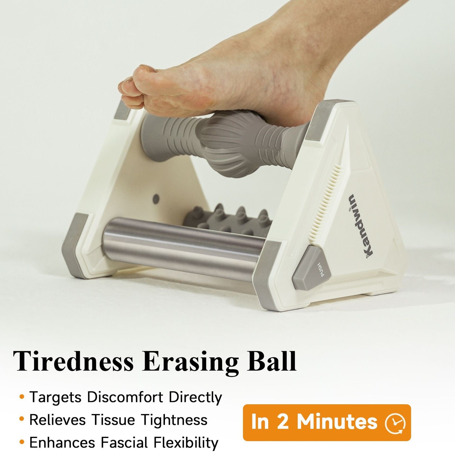 Foot massager with ice compress to relieve plantar fascia and foot pain Three in one massage for foot and heel pain